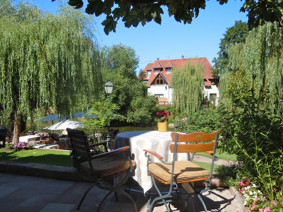 Garten des Auberge de l’Ill