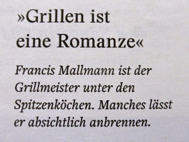 Grillen ist eine Romanze