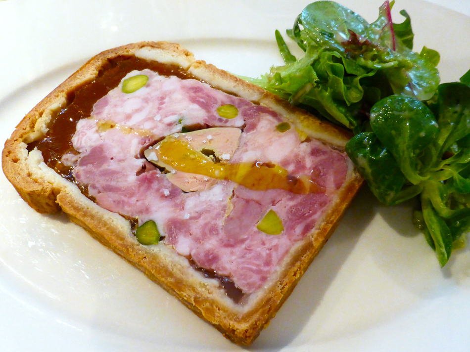 Terrine mit Bries und Foie gras